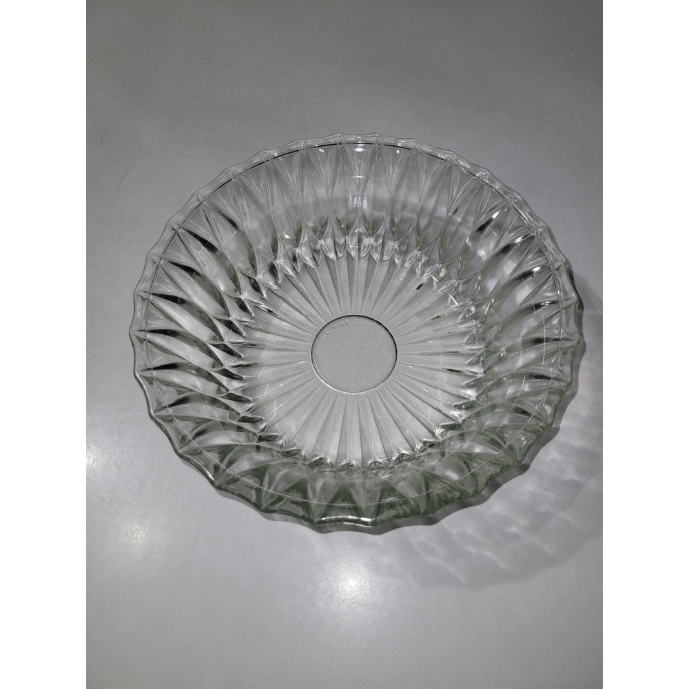 Clear‎ Glass Bowl Fluted Rim Decorative Serving Dish hoosier?